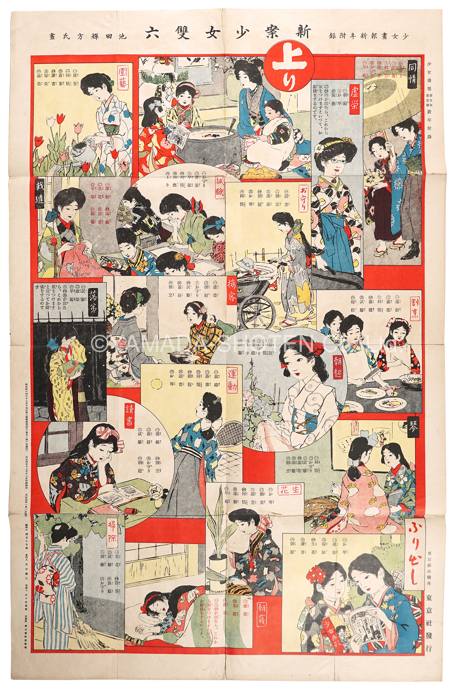 池田輝方「新案少女双六」