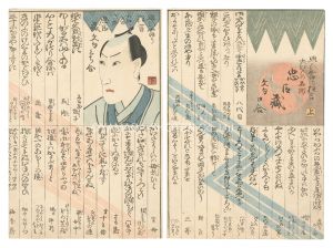 作者不詳「思ひ当り狂言大江戸の名残 忠臣蔵文句口合　上・下」