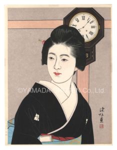 伊東深水「ボンボン時計」