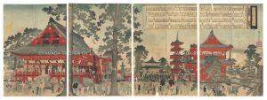 Chikanobu / True View of Kinryuzan Temple in Asakusa Park [浅草公園 金龍山真景]