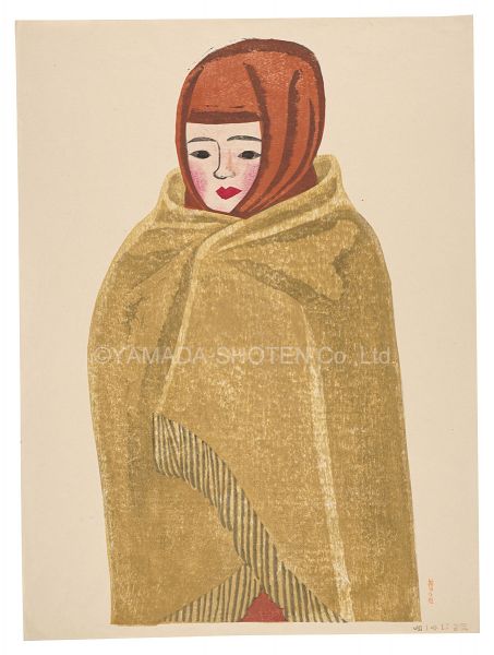 Maekawa Senpan “Woman with a Shawl (tentative title)”