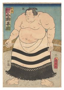 Kuniaki / Sumo-e: The Former Kumoudake, Now Koyanagi Heisuke from Higo Province [相撲絵　肥後 雲生嶽改小柳平助]