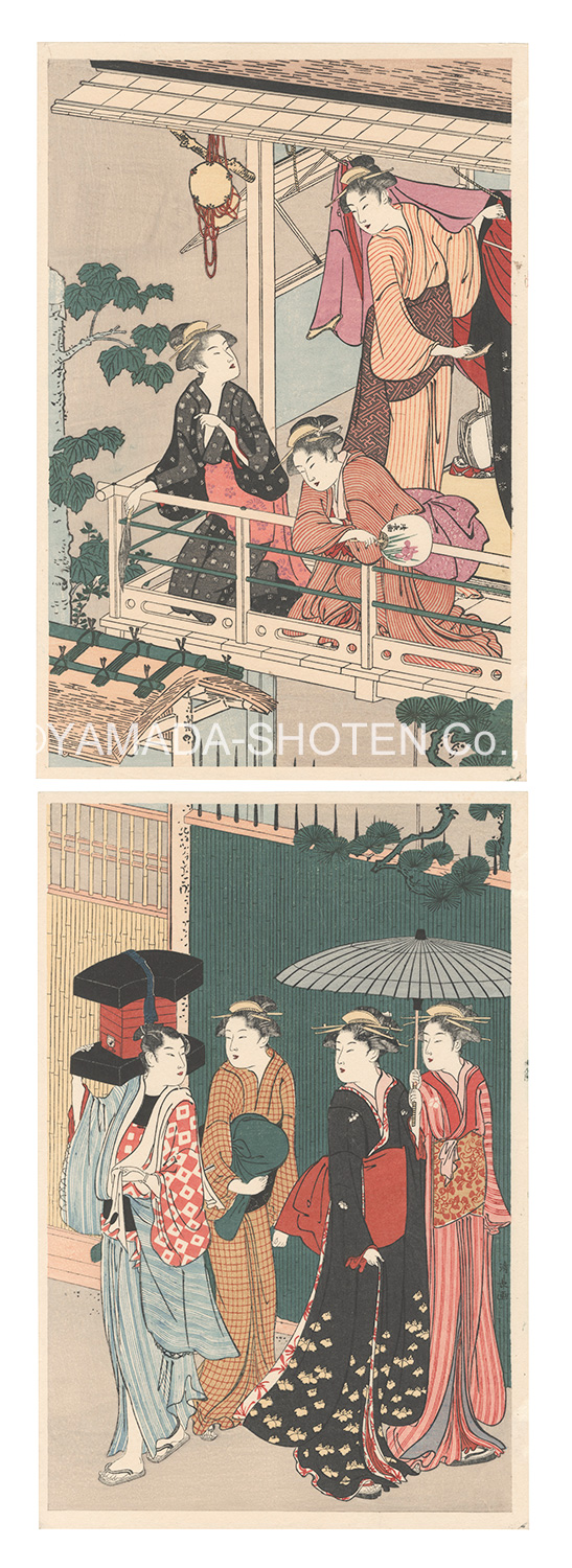 清長「地紙売り【復刻版】」
