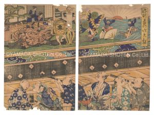 作者不詳「流行道化吹矢戯」