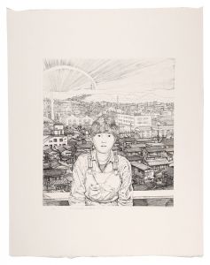 Watanabe Eiichi / A Gust of Wind Makes a Hole in the Partition Wall Like an Opera Stage