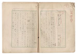 阿部金剛「自筆原稿　長篇 ユダの手紙」