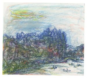 Yamanouchi Hiroshi / 自筆画 湖