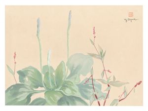 Oguri Yoshiji / Picture Album of Various Flowers / Plantain