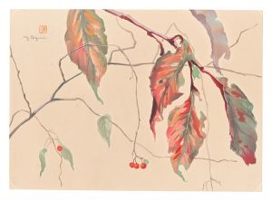 Oguri Yoshiji / Picture Album of Various Flowers / Cherry Leaves in Autumn
