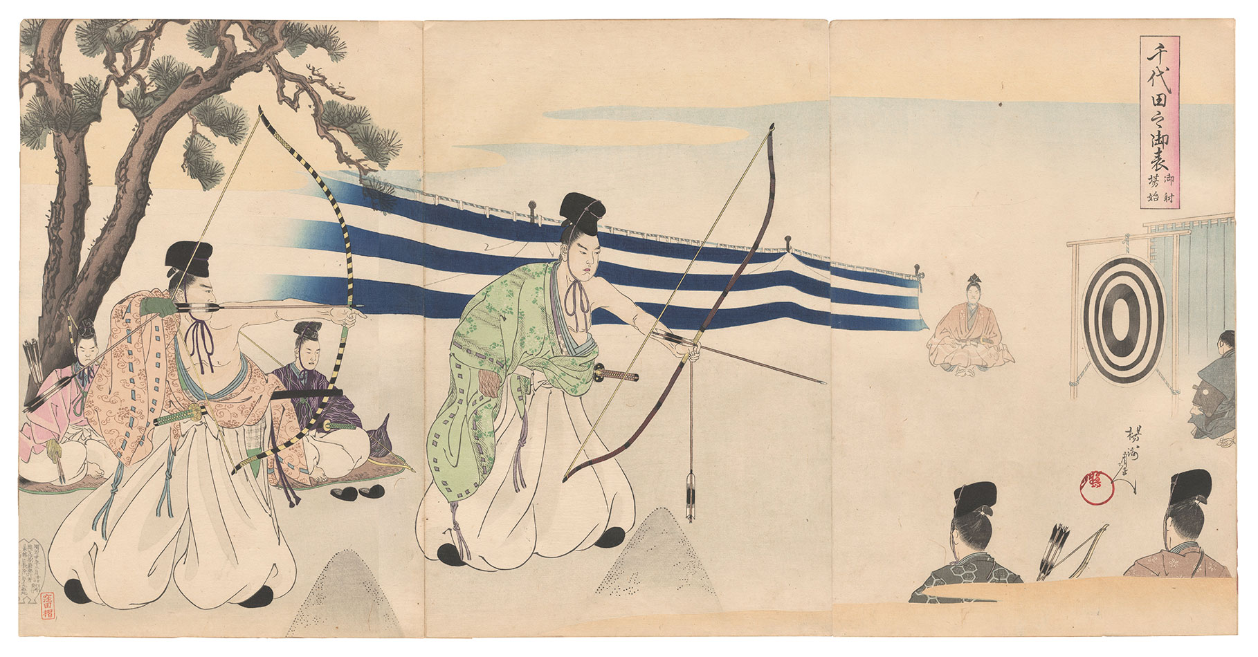 Chikanobu “Chiyoda Outer Palace / Ibahajime”