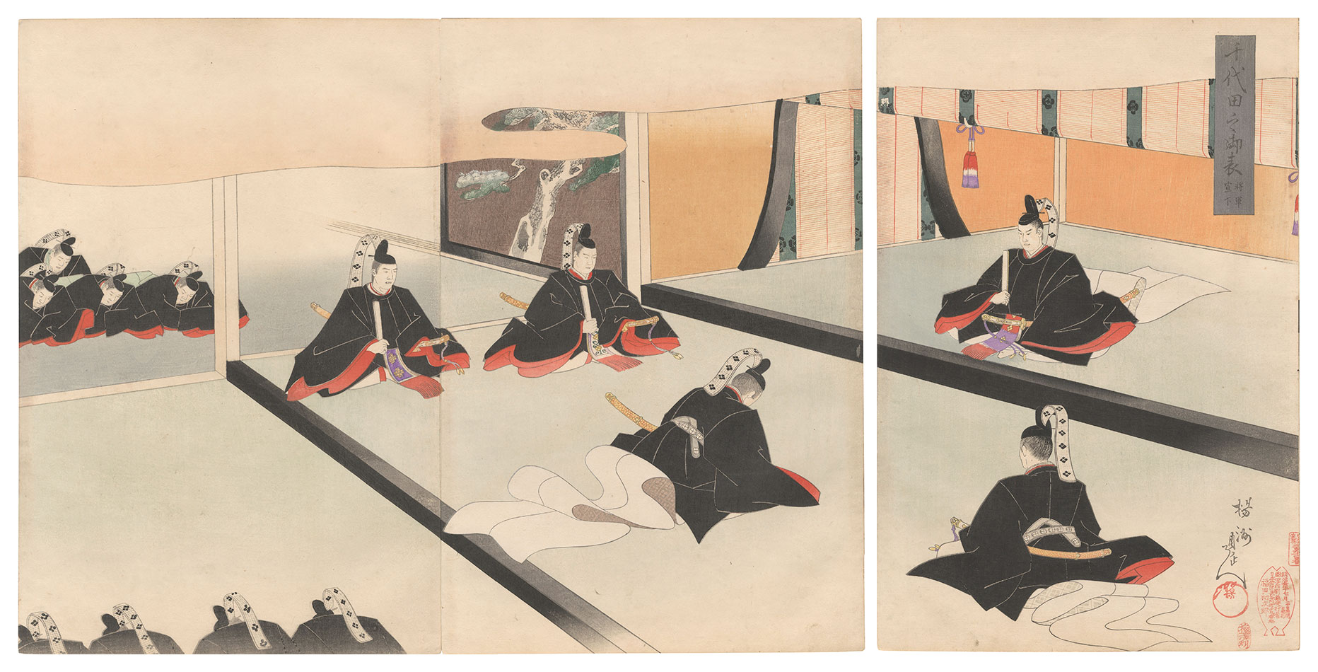 Chikanobu “Chiyoda Outer Palace / Shogun Senge”