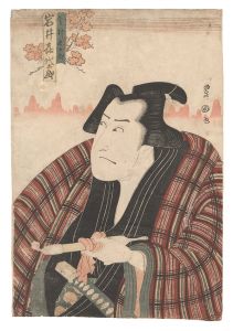 Toyokuni I / Kabuki Play: Ijiki kurabe Hadena Nakacho [誧競艶仲町]