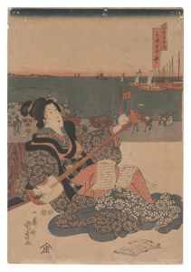 Kunimasa IV / Famous Places in Edo / Takanawa [江都名所内　高なわ]