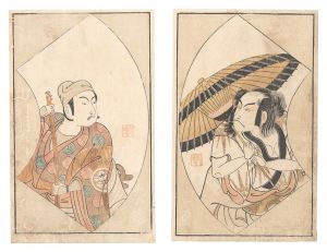 Buncho / Pages from the Picture Book of Stage Fans [『絵本舞台扇』より]