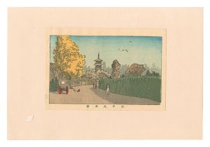 Yasuji,Tankei / True Pictures of Famous Places of Tokyo / Yanaka Tenno-ji Temple [東京真画名所図解　谷中天王寺]