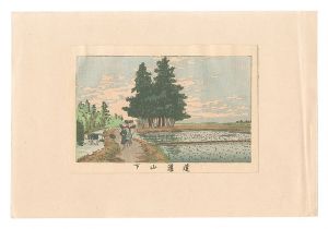 Yasuji,Tankei / True Pictures of Famous Places of Tokyo / At the Foot of Do'kan Hill [東京真画名所図解　道灌山下]