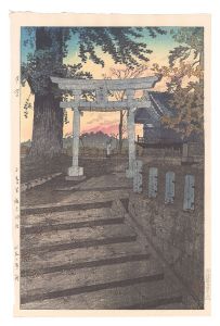 夕空 日暮里諏訪神社