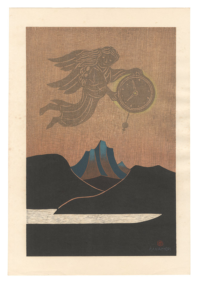 Kanamori Yoshio “Clock God and a Mountain Lake”