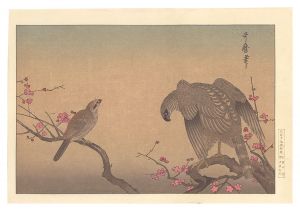 歌麿「紅梅に鷹【復刻版】」