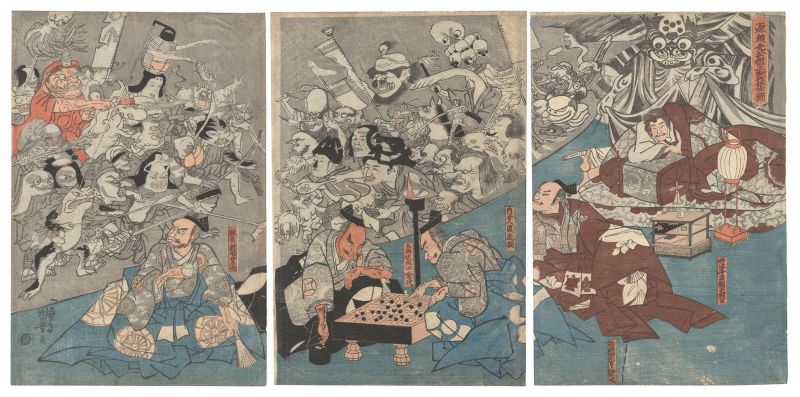 Kuniyoshi “The Earth Spider Generates Monsters at the Mansion of Lord Minamoto Yorimitsu”