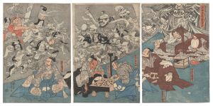 源頼光公館土蜘作妖怪図