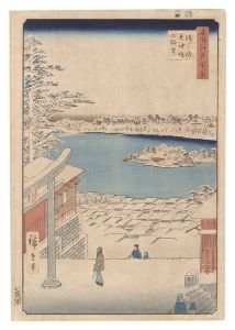 広重初代「名所江戸百景　湯しま天神坂上眺望」