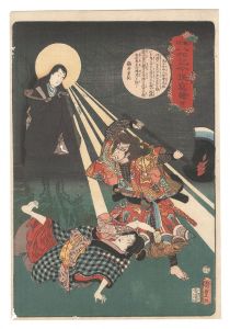 Kunisada II / The Life of the Buddha in Up-to-date Magic Lantern Slides / No. 23 [釈迦八相記今様写絵　二十三]