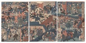 芳虎「造栄桜叢紙十二段続一覧之図」