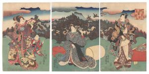 <strong>Toyokuni III</strong><br>Genji Clouds in the Peaks of M......