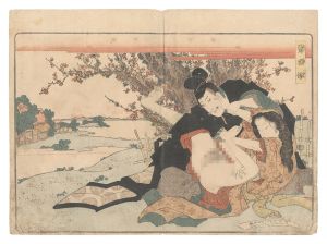 英泉「『春野薄雪』より」
