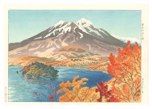 信濃十景　野尻湖畔の秋