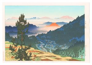 信濃十景　上林の朝