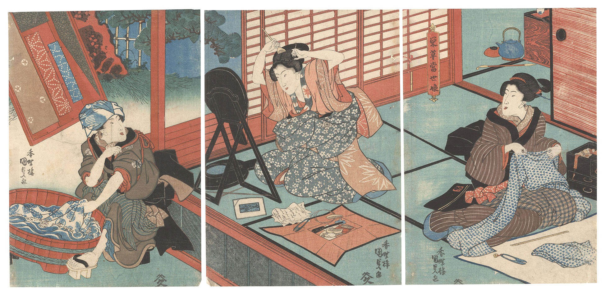 Kunisada I “Modern Girls in Full Bloom”