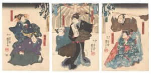 <strong>Kuniyoshi</strong><br>Scene from a Kabuki Play