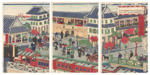 横浜高島町神風楼之図