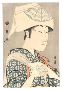 Kunimasa / Actor Nakamura Noshio II as a White Fox Disguised as Kuzunoha 【Reproduction】【Reproduction】 [二世中村野塩 葛の葉【復刻版】]