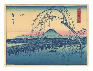 広重初代「両国夕照の不二【復刻版】」