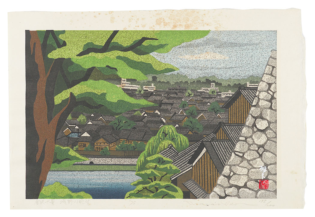 Ido Masao “Ten Views of Kanazawa / View of the Asano River”