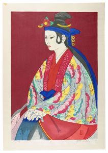 出を待つ（琉球舞踊家佐藤太圭子像）
