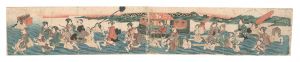 作者不詳「大井川の渡し（仮題）」