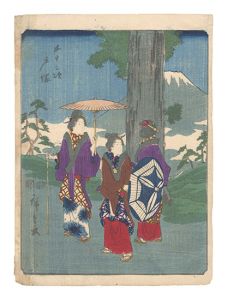 広重初代「五十三次　戸塚」