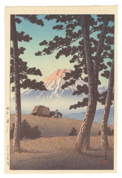 Kawase Hasui “Selected Views of the Tokaido Road / Evening at Tago Bay”