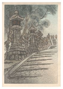 Ito Nisaburo / Stone Lanterns in the Kasuga Shrine　(tentative title)
