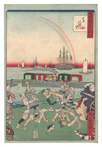 Ikkei / Thirty-six Amusing Views of Famous Places in Tokyo / Takanawa [東京名所三十六戯撰　高なわ]