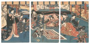 豊国三代「恋女房染分手綱」