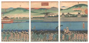 芳虎「山城淀川風景之図」