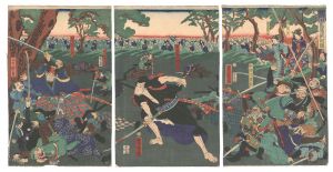 芳虎「高田馬場敵討之図」