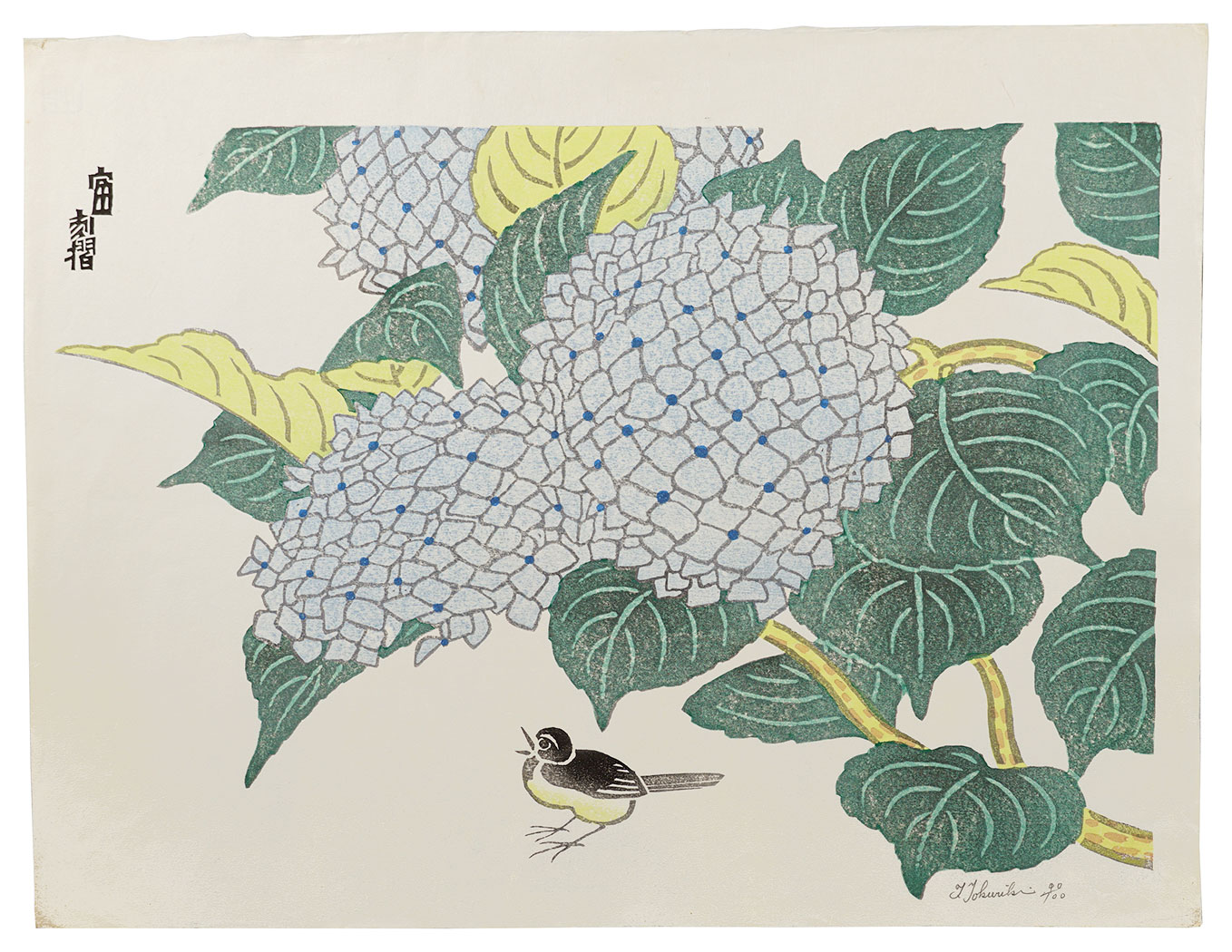 Tokuriki Tomikichiro “Hydrangea (tentative title)”