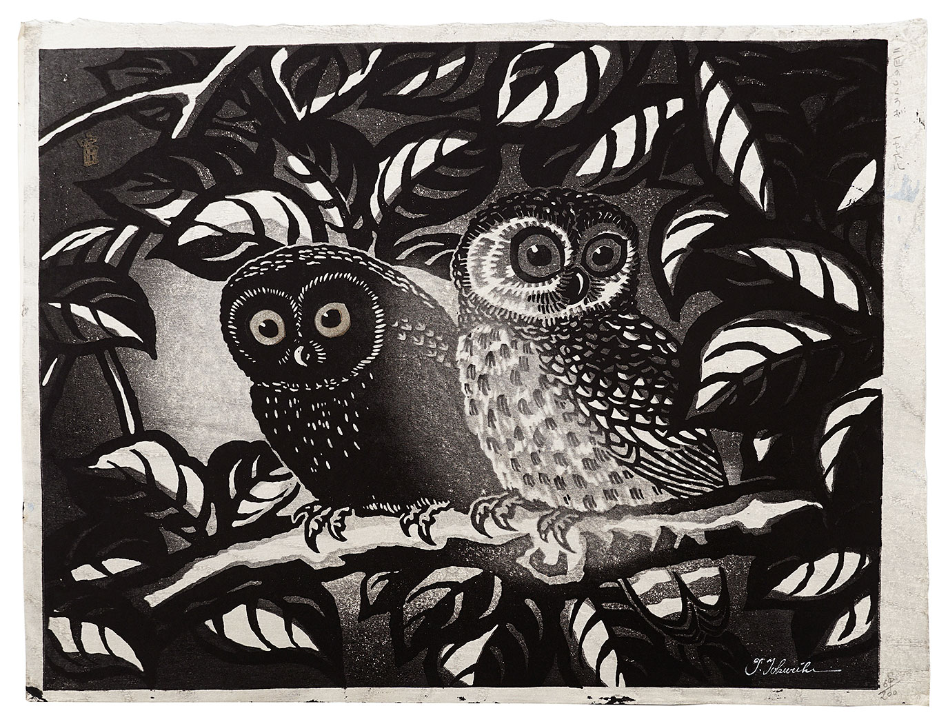 Tokuriki Tomikichiro “Two Owls”