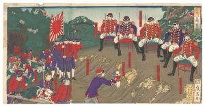 年光「於テ城山巨賊ノ首ヲ検視ス」